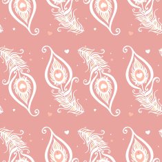 Beautiful peacock Feathers Seamless background N5