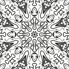 Abstract seamless outline pattern N40