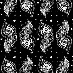 Beautiful peacock Feathers Seamless background N9