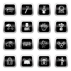Supergloss Black Icons - Illusionism & Magic