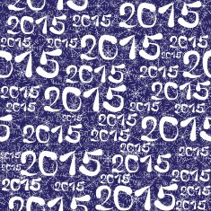new year 2015 seamless pattern