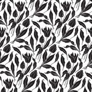 seamless floral wallpaper pattern (vector)