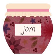 Vintage jam jar