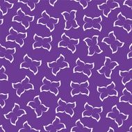 Seamless background with silhouettes of butterflies