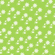 Seamless background with silhouettes of flowers N2
