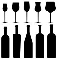 Bottles and wineglasses N3
