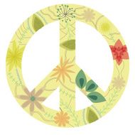 Vintage peace sign