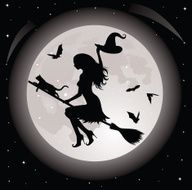 Witch and a cat