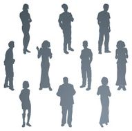 Young Friends Silhouettes