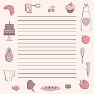 Vector Recipe Background