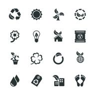Ecology Silhouettes Icons