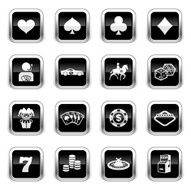 Supergloss Black Icons - Gambling