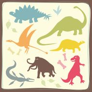 Dinosaurs&#039; Coloured Set