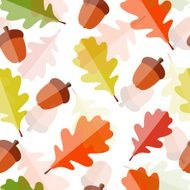 Shiny Autumn Natural Leaves Seamless Pattern Background Vector N4