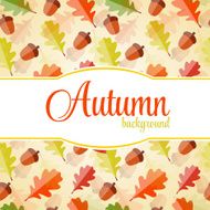 Shiny Autumn Natural Leaves Background Vector Illustration N41