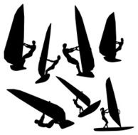 Windsurfing Silhouette Collection