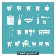 Set of dentistry symbols part 1 N4