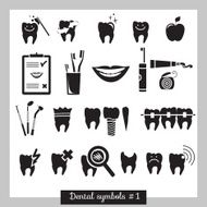 Set of dentistry symbols part 1 N8