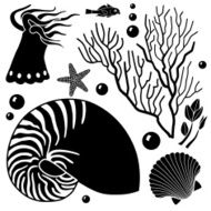sea life design elements N2