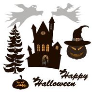 Halloween Set of silhouettes