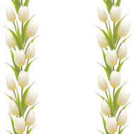 Tulip spring flowers bouquet for your card design