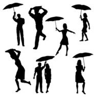 Raining Silhouette Collection