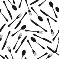 Seamless cutlery background N2