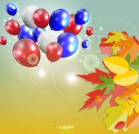 Shiny Autumn Natural Leaves Background Vector Illustration N60