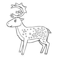 Cute vector deer
