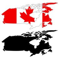 Canada map flag N2