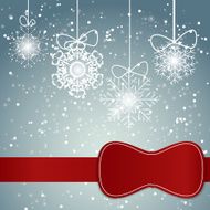 Christmas Snowflakes Background Vector Illustration N10