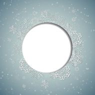 Christmas Snowflakes Background Vector Illustration N15