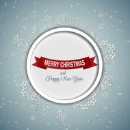 Christmas Snowflakes Background Vector Illustration N19