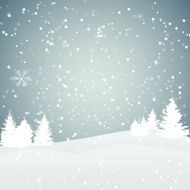 Christmas Snowflakes Background Vector Illustration N30