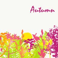 Abstract Autumn Natural Background Vector Illustration N2
