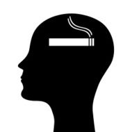 head silhouette smoker