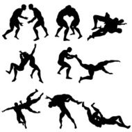 wrestling silhouettes N3