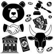 Bull and Bear market icons