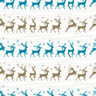 Cute Reindeer Seamless pattern