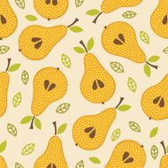 Seamless pattern with pears N4