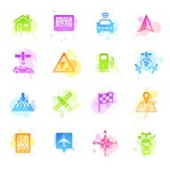 Stains Icons - GPS Navigation