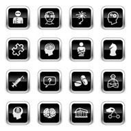 Supergloss Black Icons - Psychology &amp; Psychiatry