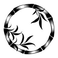decorative silhouette bamboo