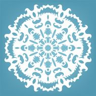 Decorative snowflake Christmas lace ornament