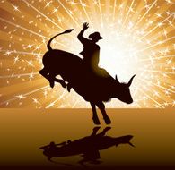 Bull Rider - Rodeo Cowboy