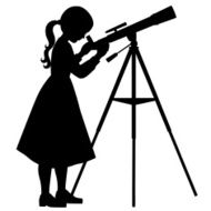 Little Girl with Telescope N2