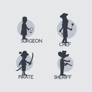silhouette avatar portrait picture N18