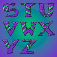 Halloween decorative alphabet Part 3 N3