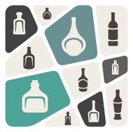 Background with bottles