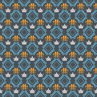 Damask seamless pattern N393